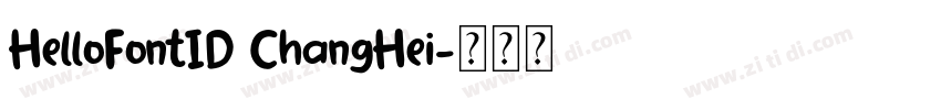 HelloFontID ChangHei字体转换